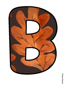 BE-LEAF IN YOURSELF! Fall Leaves Bulletin Board Letters