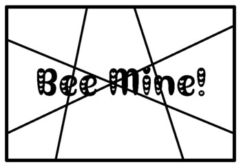 BEE MINE!, Valentine’s Day Activity, Coloring Pages