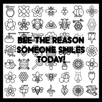 BEE THE REASON SOMEONE SMILES TODAY! Bee Bulletin Board Activity 3x3 feet