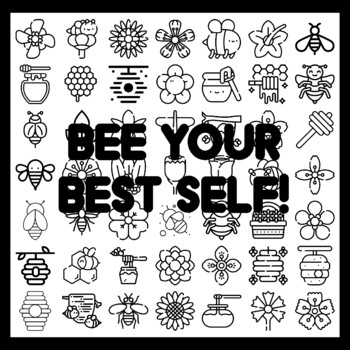 BEE YOUR BEST SELF! Bee Bulletin Board Activity 3x3 feet