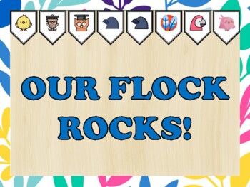 Birds Bulletin Board Kit & Door Décor, OUR FLOCK ROCKS!