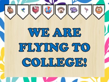 Birds Bulletin Board Kit & Door Décor, WE ARE FLYING TO COLLEGE!
