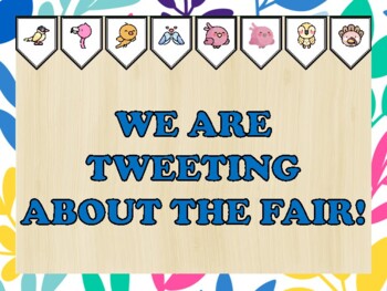 Birds Bulletin Board Kit & Door Décor, WE ARE TWEETING ABOUT THE FAIR!
