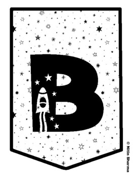 BLAST OFF INTO SECOND GRADE! Galaxy Bulletin Board Letters