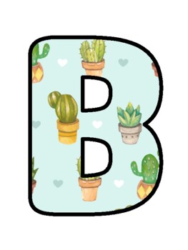 BLOOM WHERE YOU ARE PLANTED! Cactus, Succulents, Welcome Back To School Bul