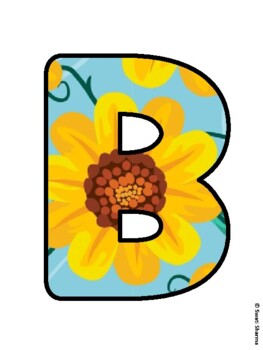 BLOOMING BIRTHDAYS! Sunflower Bulletin Board Letters