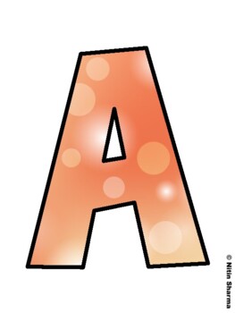 Bokeh Fall Bulletin Board Letters, Fall Hallway Display Letters, Fall Alphabe