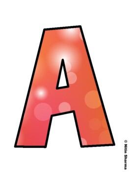 Bokeh Fall Bulletin Board Letters, Fall Hallway Display Letters, Fall Alphabe