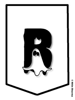 BOOKS ARE REAL TREATS! Halloween Bulletin Board Letters, Halloween Banner