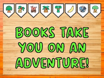 BOOKS TAKE YOU ON AN ADVENTURE! Camping Bulletin Board Kit