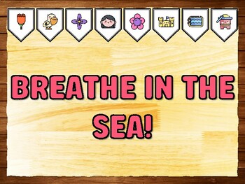 BREATHE IN THE SEA! Summer Printable Bulletin Board Kit & Door Décor