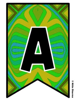 Bulletin Board Letters, Pennant Banner, Alphabet Posters, Back To School