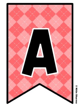 Bulletin Board Letters, Pennant Banner, Alphabet Posters, Back To School