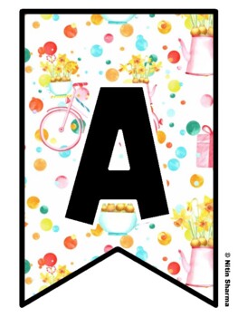 Bulletin Board Letters, Pennant Banner, Alphabet Posters, Back To School
