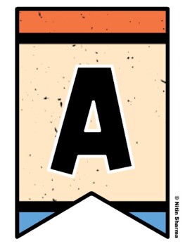 Bulletin Board Letters, Pennant Banner, Alphabet Posters, Back To School