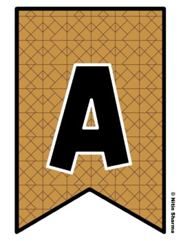 Bulletin Board Letters, Pennant Banner, Alphabet Posters, Back To School