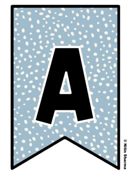 Bulletin Board Letters, Pennant Banner, Alphabet Posters, Back To School