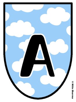 Bulletin Board Letters, Pennant Banner, Alphabet Posters, Back To School