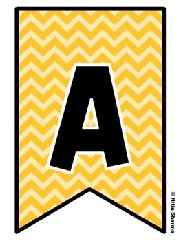 Bulletin Board Letters, Pennant Banner, Alphabet Posters, Back To School