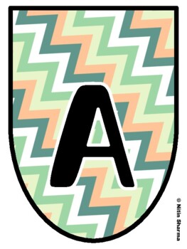 Bulletin Board Letters, Pennant Banner, Alphabet Posters, Back To School