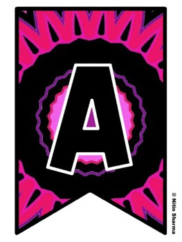 Bulletin Board Letters, Pennant Banner, Alphabet Posters, Back To School