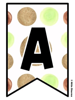 Bulletin Board Letters, Pennant Banner, Alphabet Posters, Back To School