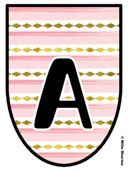 Bulletin Board Letters, Pennant Banner, Alphabet Posters, Back To School