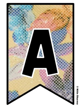 Bulletin Board Letters, Pennant Banner, Alphabet Posters, Back To School