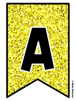 Bulletin Board Letters, Pennant Banner, Alphabet Posters, Back To School