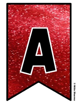 Bulletin Board Letters, Pennant Banner, Alphabet Posters, Back To School