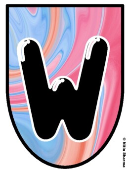 Bulletin Board Letters, Pennant Banner, Large Alphabet Posters