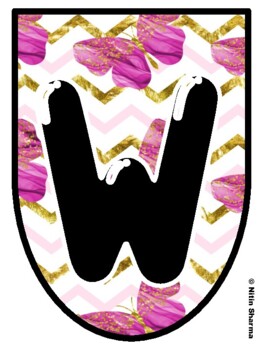 Bulletin Board Letters, Pennant Banner, Large Alphabet Posters