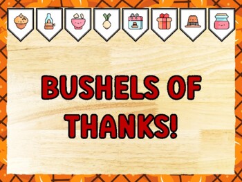 BUSHELS OF THANKS! Thanksgiving Bulletin Board Kit & Door Décor