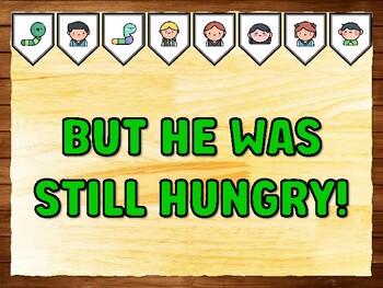 BUT HE WAS STILL HUNGRY! Caterpillar Bulletin Board Kit & Door Décor