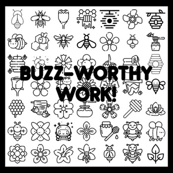 BUZZ-WORTHY WORK! Bee Bulletin Board Activity 3x3 feet