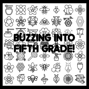 BUZZING INTO FIFTH GRADE! Bee Bulletin Board Activity 3x3 feet