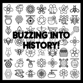 BUZZING INTO HISTORY! Bee Bulletin Board Activity 3x3 feet