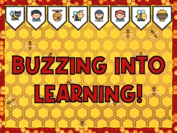 BUZZING INTO LEARNING! Bee Bulletin Board Kit & Door Décor,