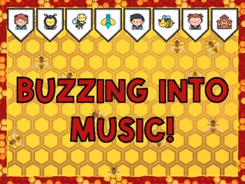 BUZZING INTO MUSIC! Bee Bulletin Board Kit & Door Décor,