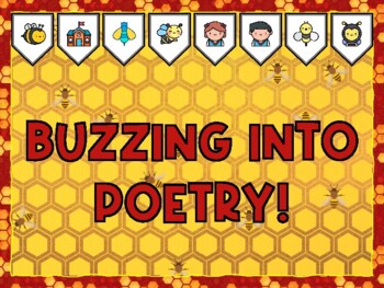 BUZZING INTO POETRY! Bee Bulletin Board Kit & Door Décor,