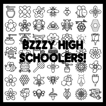 BZZZY HIGH SCHOOLERS! Bee Bulletin Board Activity 3x3 feet