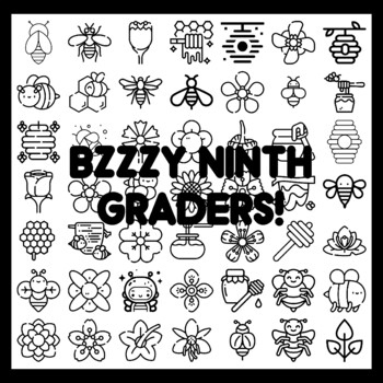 BZZZY NINTH GRADERS! Bee Bulletin Board Activity 3x3 feet