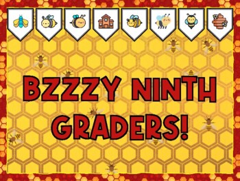 BZZZY NINTH GRADERS! Bee Bulletin Board Kit & Door Décor,