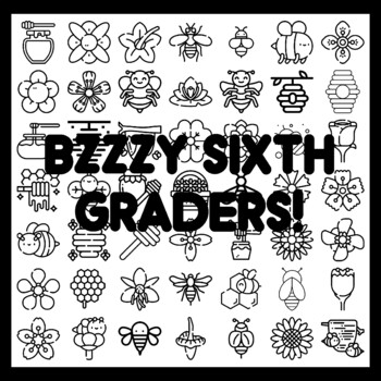 BZZZY SIXTH GRADERS! Bee Bulletin Board Activity 3x3 feet