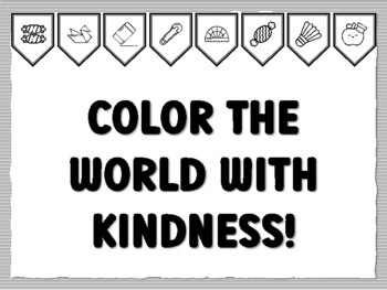 COLOR THE WORLD WITH KINDNESS! Instant Bulletin Board Kit