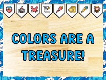 COLORS ARE A TREASURE! Pirate Bulletin Board Kit & Door Décor
