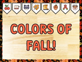 COLORS OF FALL! Fall Bulletin Board Kit & Door Décor, Fall Classroom Décor