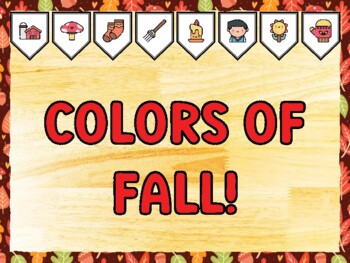 COLORS OF FALL! Fall Bulletin Board Kit & Door Décor, Fall Classroom Décor