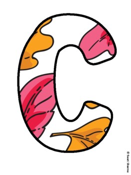COLORS OF FALL! Fall Leaves Bulletin Board Letters
