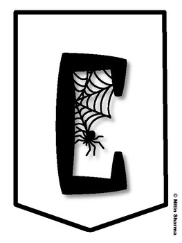 COME, HANG WITH US! Halloween Bulletin Board Letters, Halloween Banner